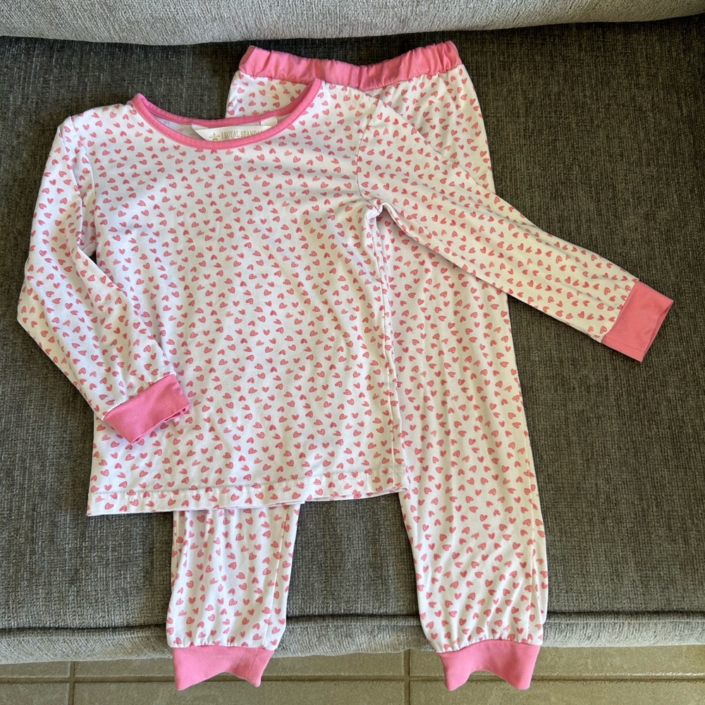Royal Standard 3T Pink Hearts Pajamas